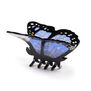 Blue butterfly hair clip 